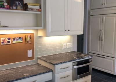 Kitchen with Under Countertop Microwave
